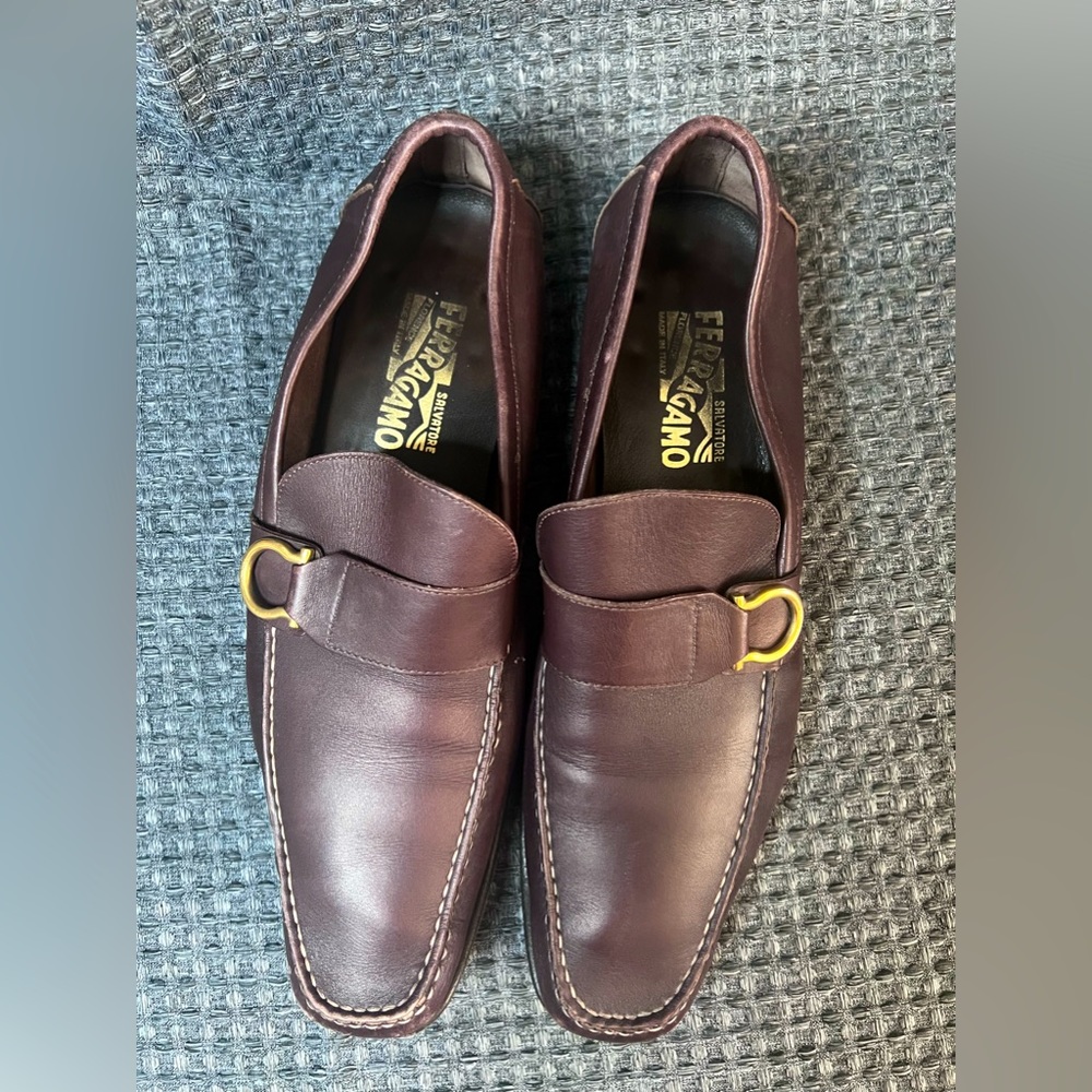 Salvatore Ferragamo Slip On Mens Loafers - SIZE 10.5 D